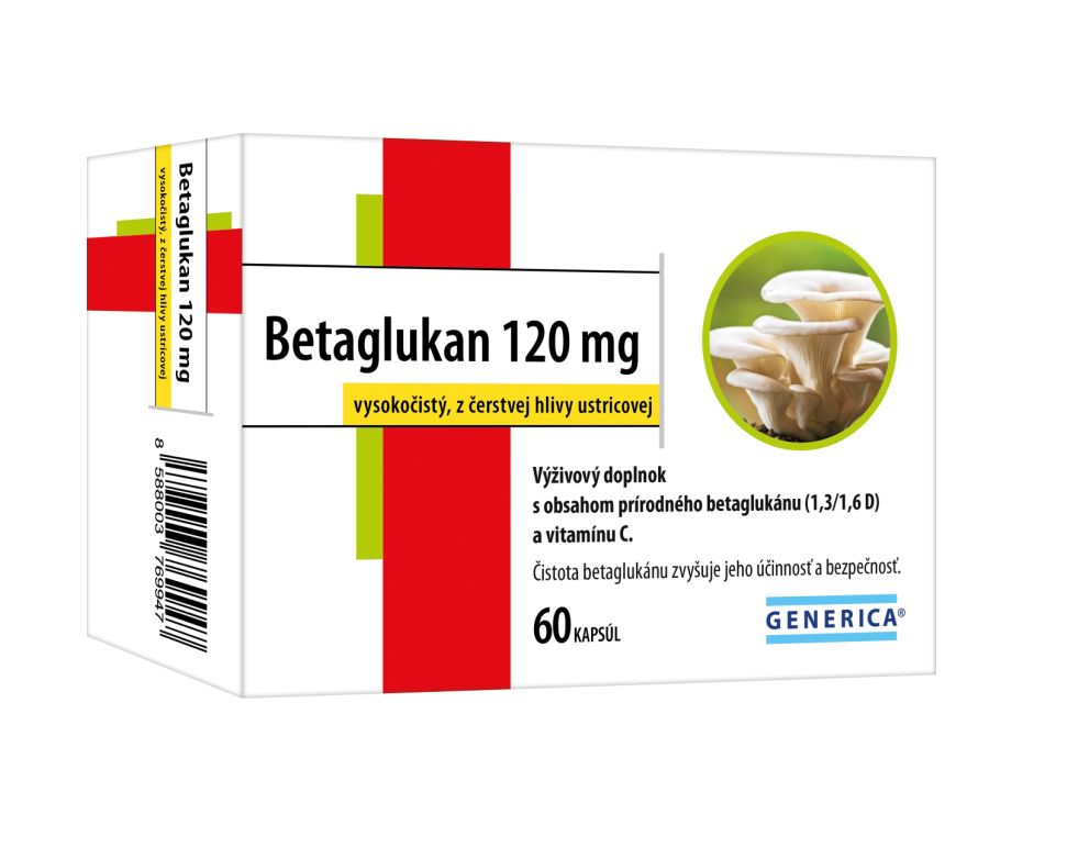 Generica Betaglukan 120 mg 60 kapslí Generica