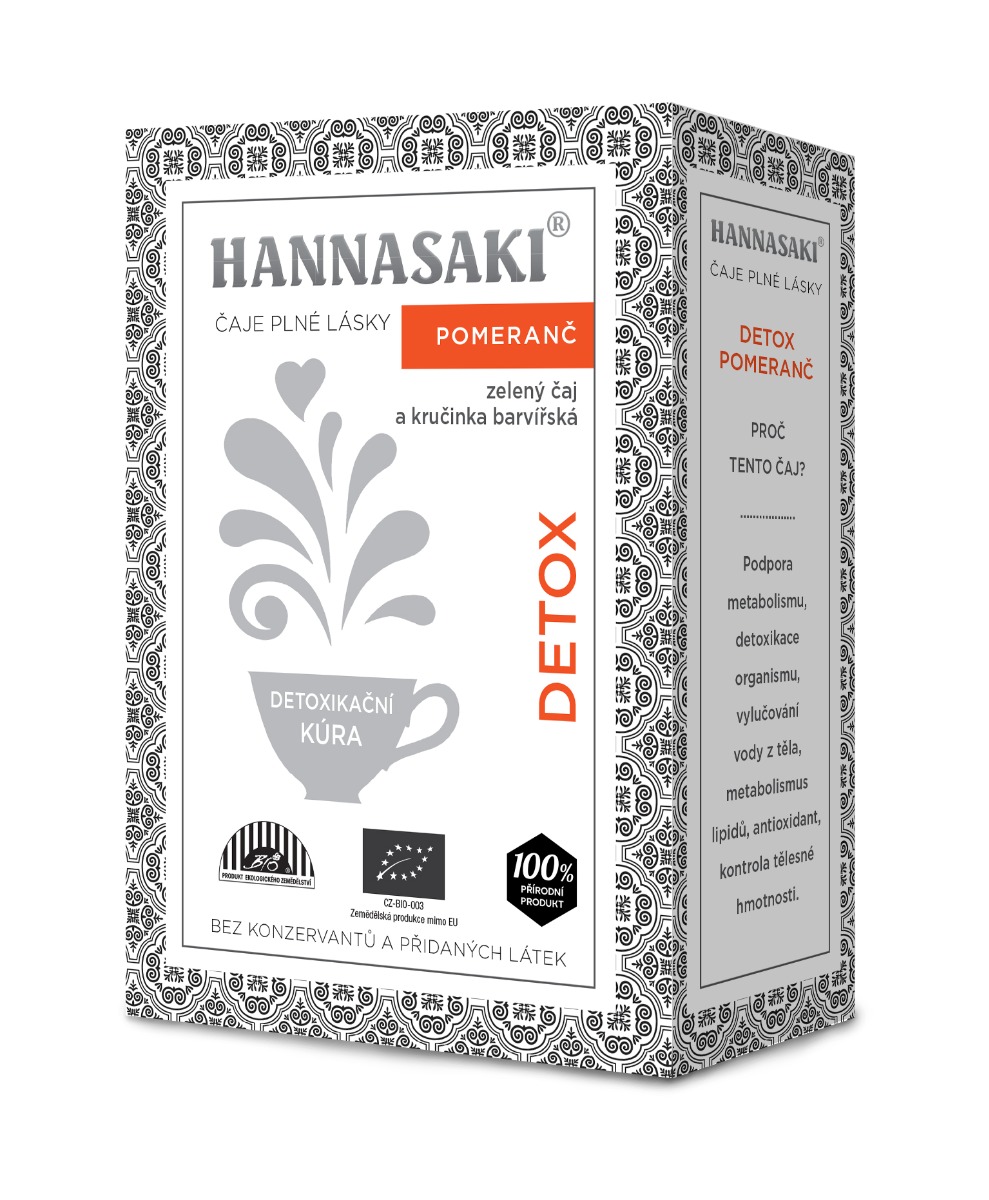 Hannasaki Detox Pomeranč BIO sypaný čaj 50 g Hannasaki