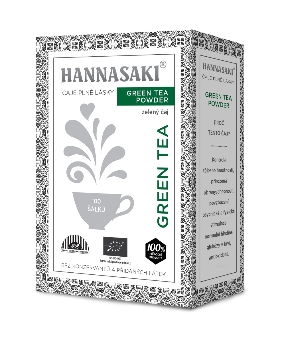 Hannasaki Green Tea Powder BIO sypaný čaj 50 g Hannasaki