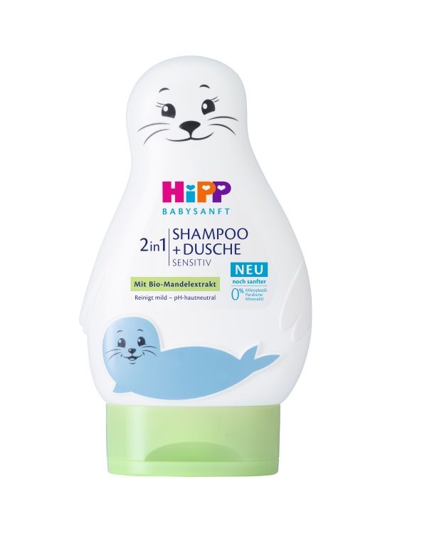 Hipp Babysanft Šampon vlasy a tělo Lachtan 200 ml Hipp