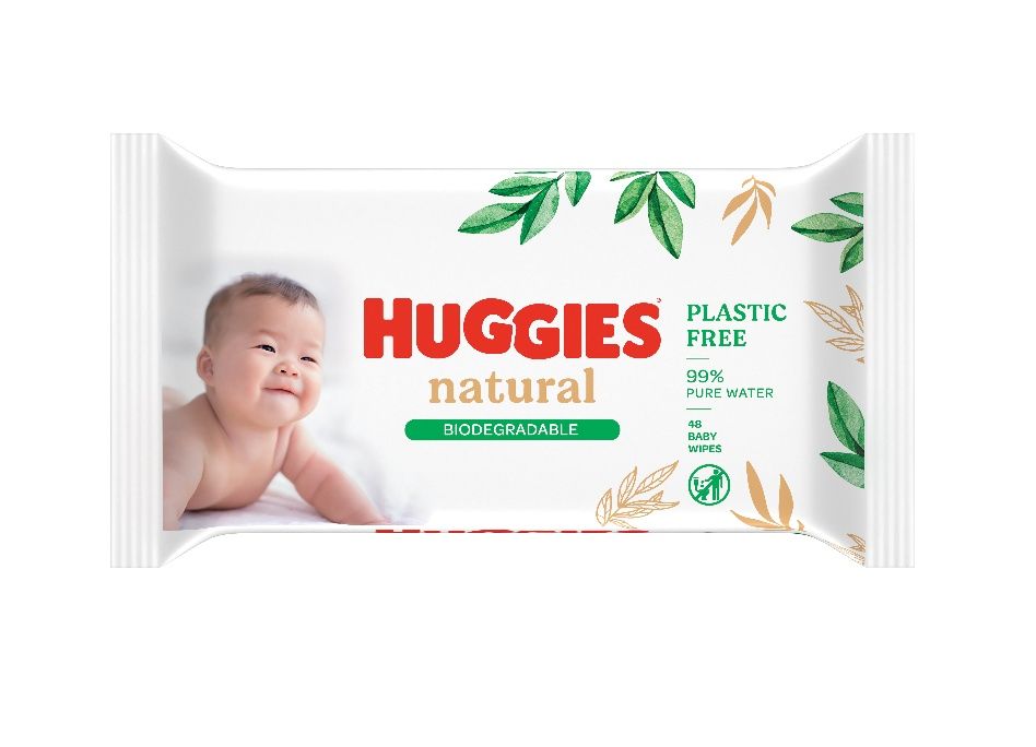 Huggies Natural Pure Water vlhčené ubrousky 48 ks Huggies