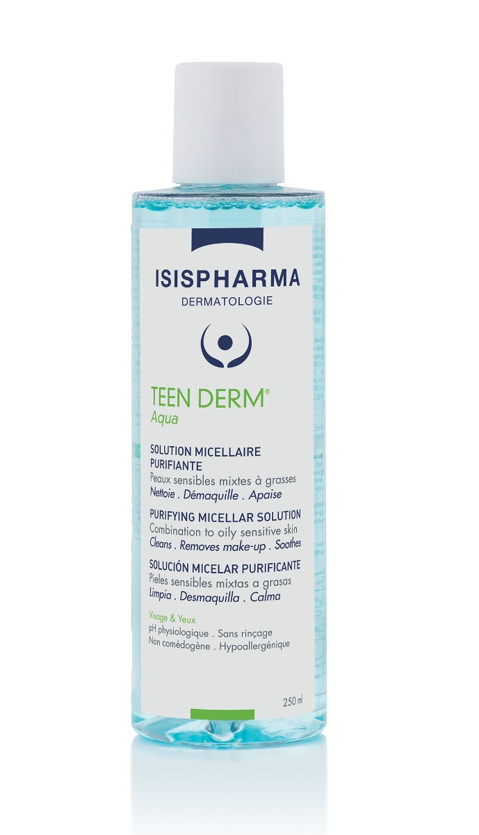 ISISPHARMA TEEN DERM Aqua odličovací micelární voda 250 ml ISISPHARMA