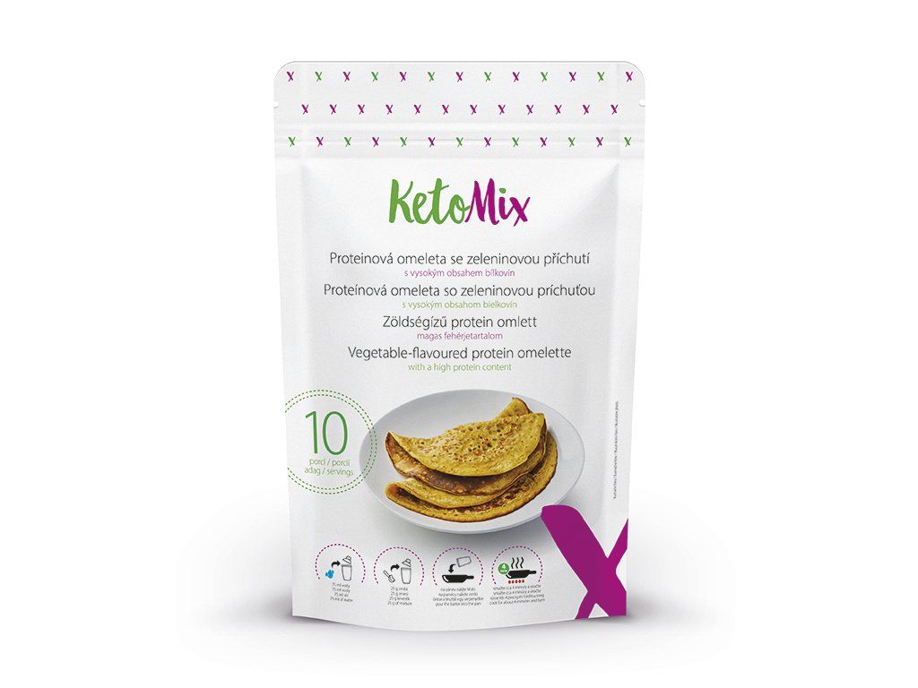 KetoMix Proteinová omeleta zeleninová 250 g KetoMix