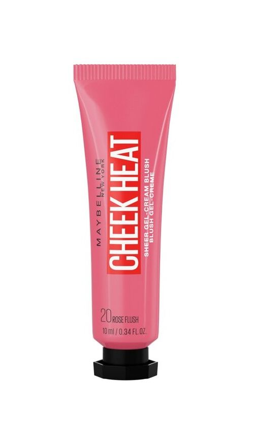 Maybelline Cheek Heat odstín 20 Rose Flash gelově-krémová tvářenka 8 ml Maybelline
