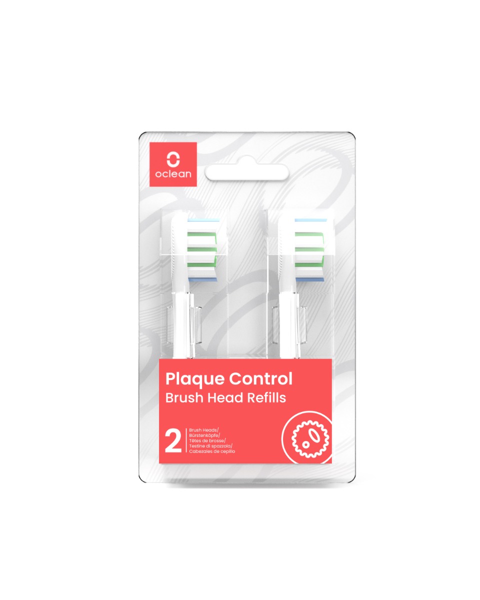 Oclean Plaque Control Medium náhradní hlavice 2 ks bílé Oclean