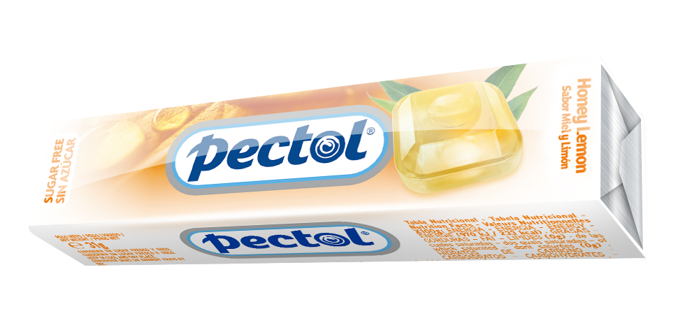 PECTOL Dropsy s příchutí med&citron bez cukru 10 ks PECTOL