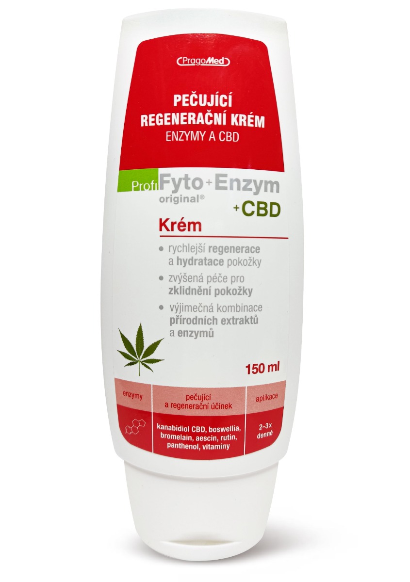 Pragomed Profi Fyto + Enzym + CBD krém 150 ml Pragomed