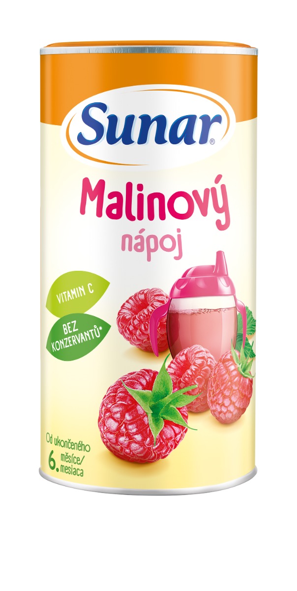 Sunar Rozpustný nápoj malinový 200 g Sunar