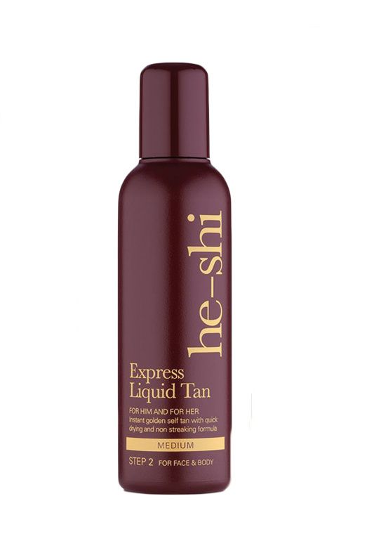 he-shi Express Liquid Tan samoopalovací lehký fluid 150 ml he-shi