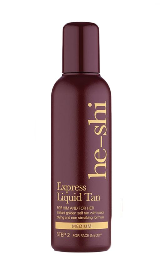 he-shi Express Liquid Tan samoopalovací lehký fluid 300 ml he-shi