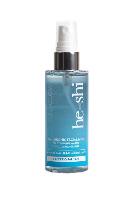 he-shi H2O Glow Hyaluronic Facial Mist samoopalovací pleťová voda 100 ml he-shi