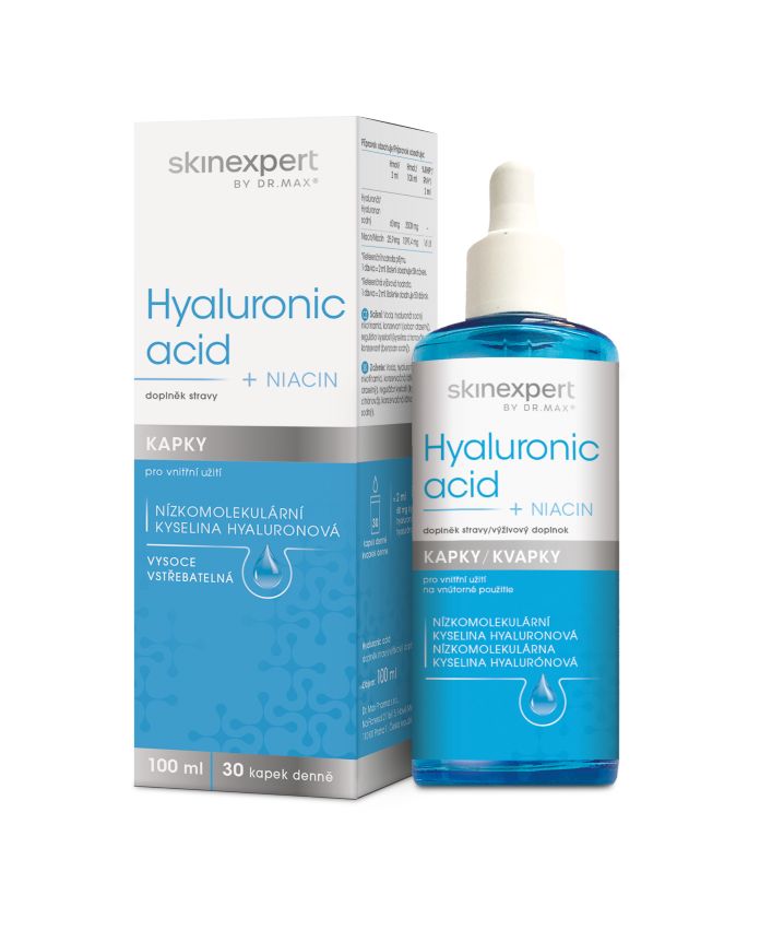 skinexpert BY DR.MAX Hyaluronic acid –⁠ Kyselina Hyaluronová kapky 100 ml skinexpert BY DR.MAX