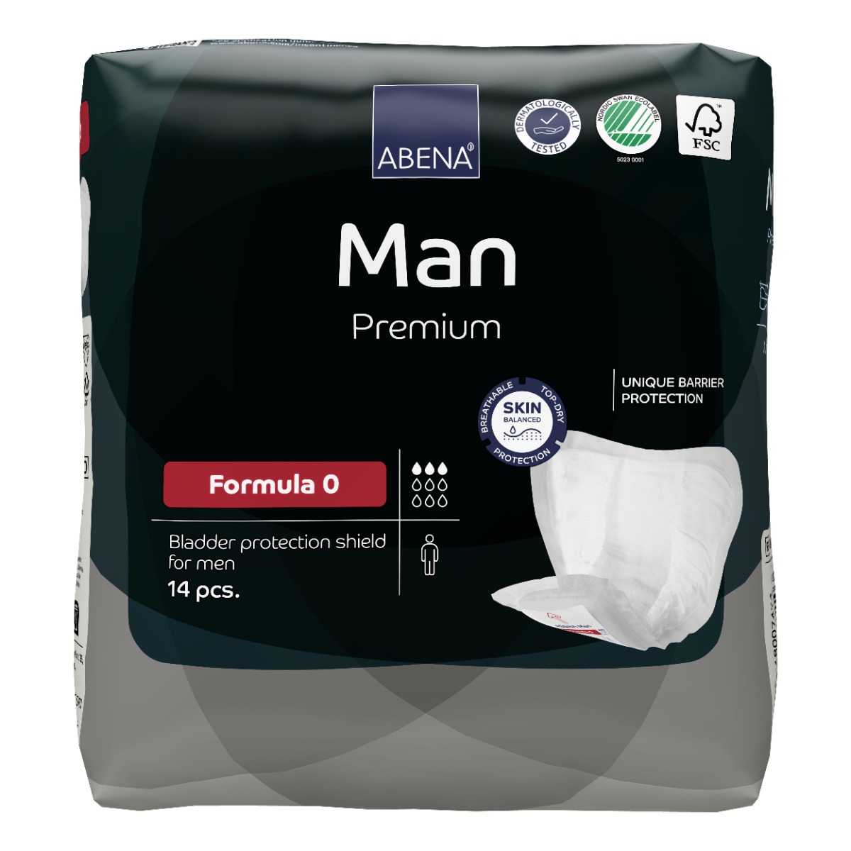 Abena Man Premium Formula 0 inkontinenční vložky pro muže 14 ks Abena