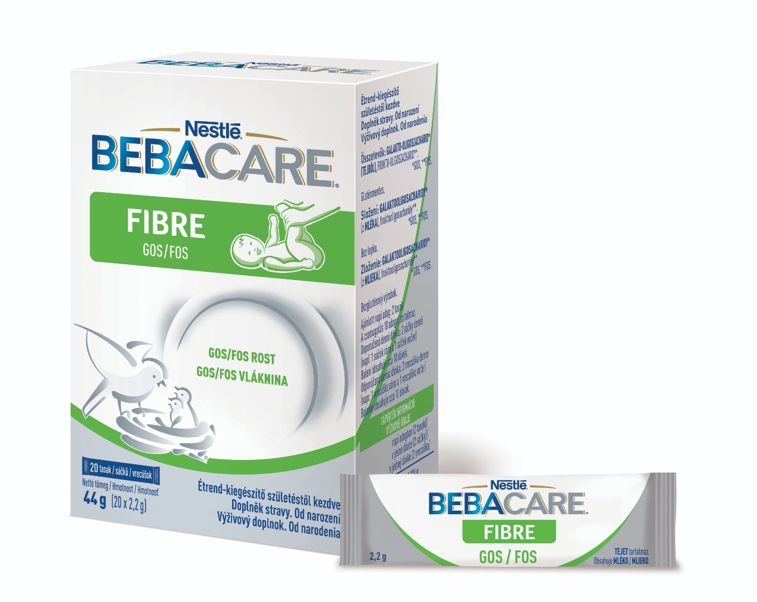 BEBACARE Fibre GOS/FOS sáčky 20x2