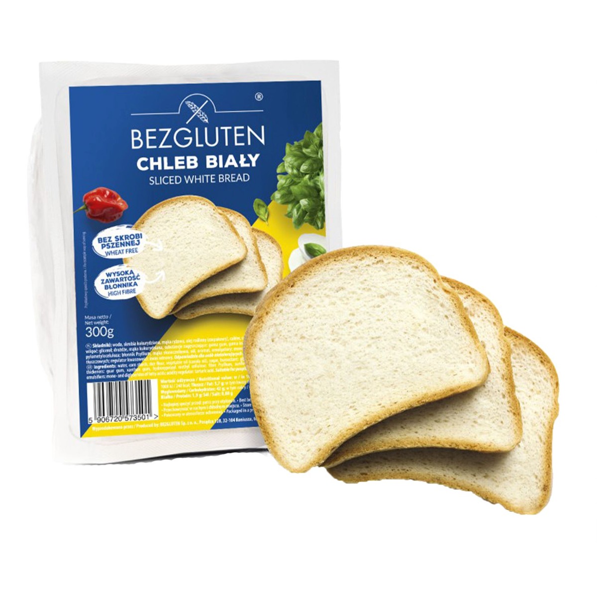 BEZGLUTEN Chléb bílý bez lepku 300 g BEZGLUTEN