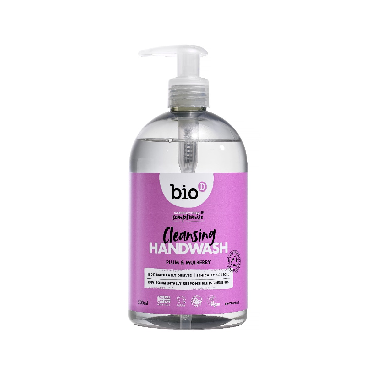 Bio d Tekuté mýdlo s vůní švestky a moruše pumpička 500 ml Bio d