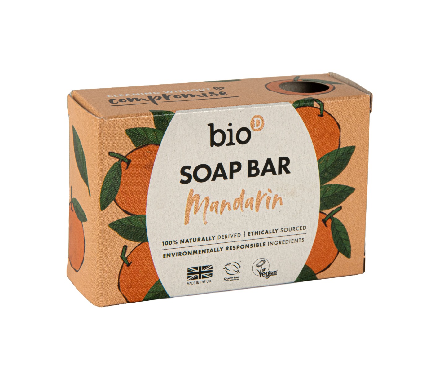 Bio d Tuhé mýdlo s vůní mandarinky 90 g Bio d