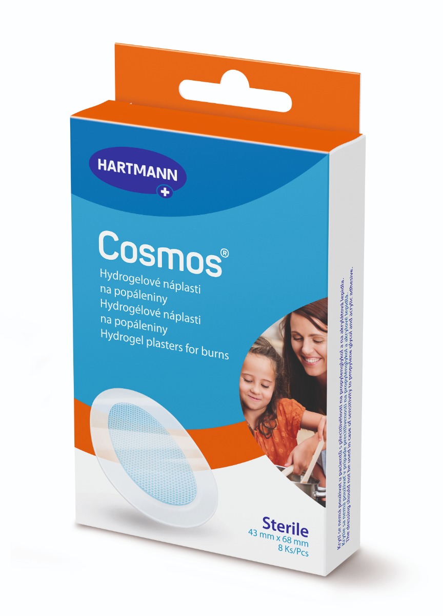 Cosmos Náplasti na popáleniny 68 x 43 mm 8 ks Cosmos