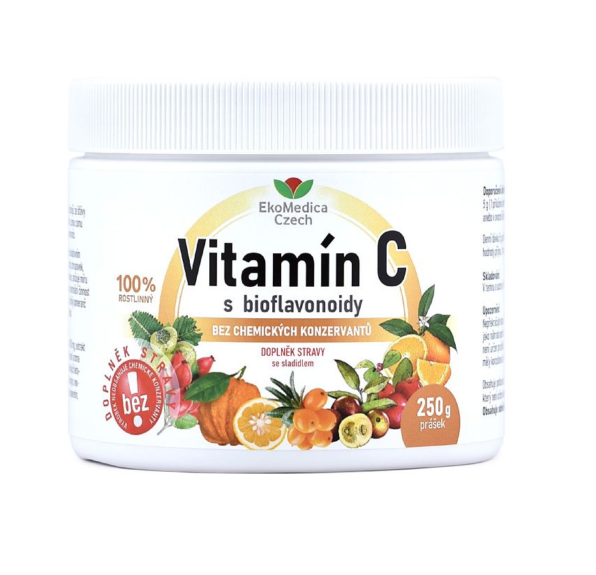 Ekomedica Vitamín C s bioflavonoidy 250 g Ekomedica