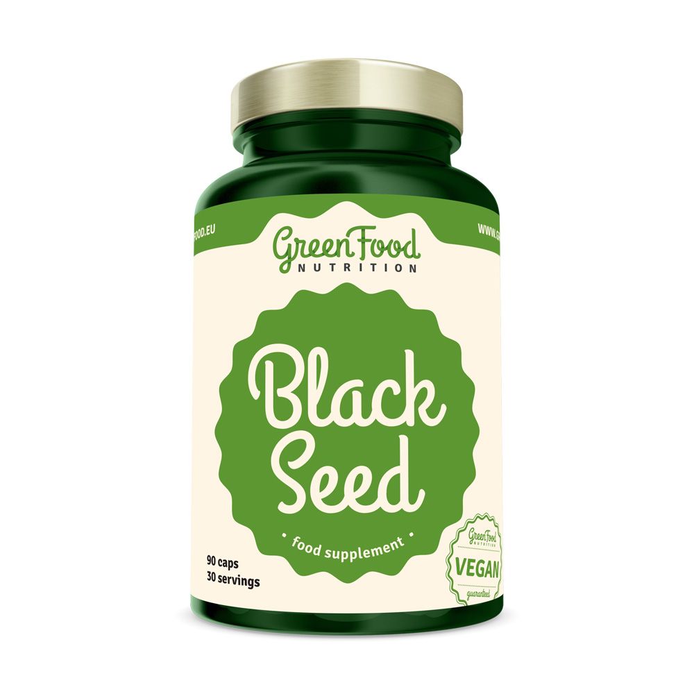GreenFood Nutrition Black Seed Černý kmín 90 kapslí GreenFood Nutrition