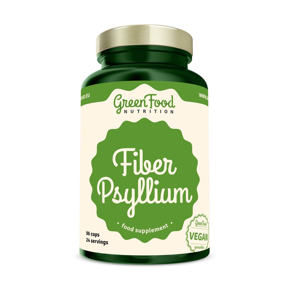 GreenFood Nutrition Fiber Psyllium 96 kapslí GreenFood Nutrition