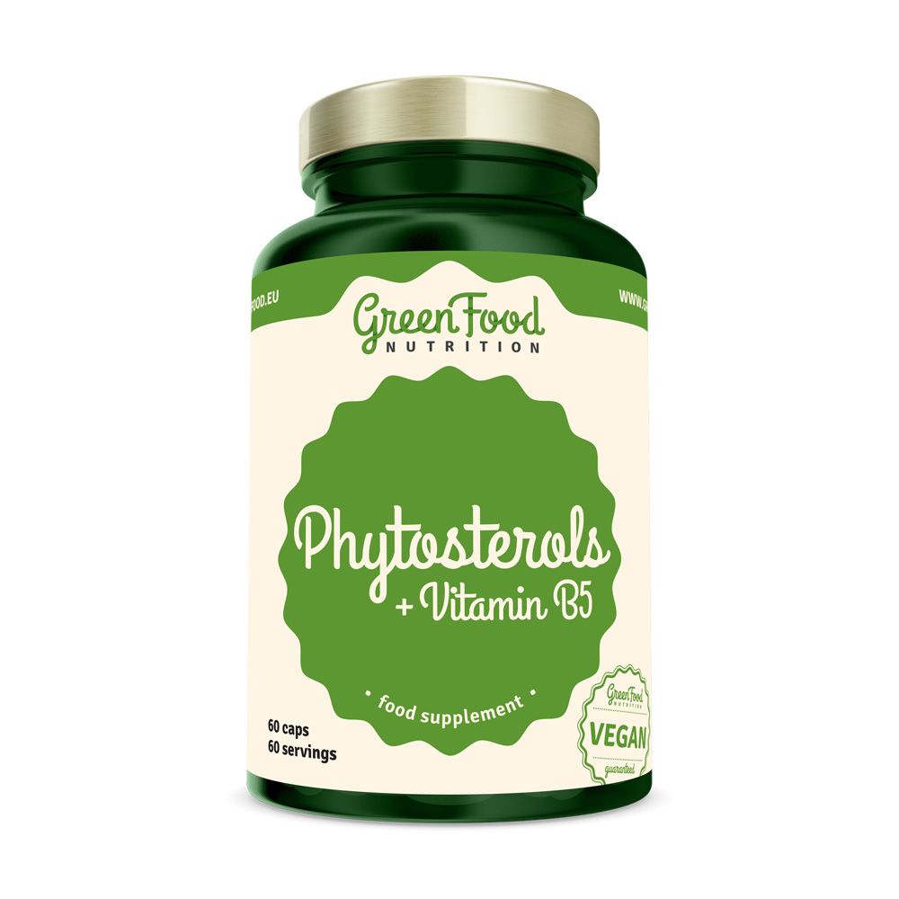 GreenFood Nutrition Fytosteroly + Vitamin B5 60 kapslí GreenFood Nutrition