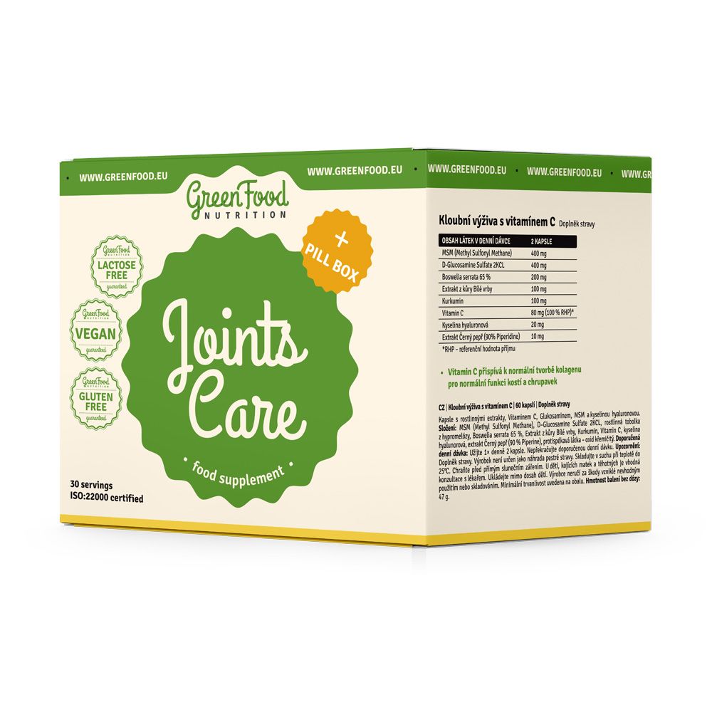 GreenFood Nutrition Joints Care + Pillbox GreenFood Nutrition