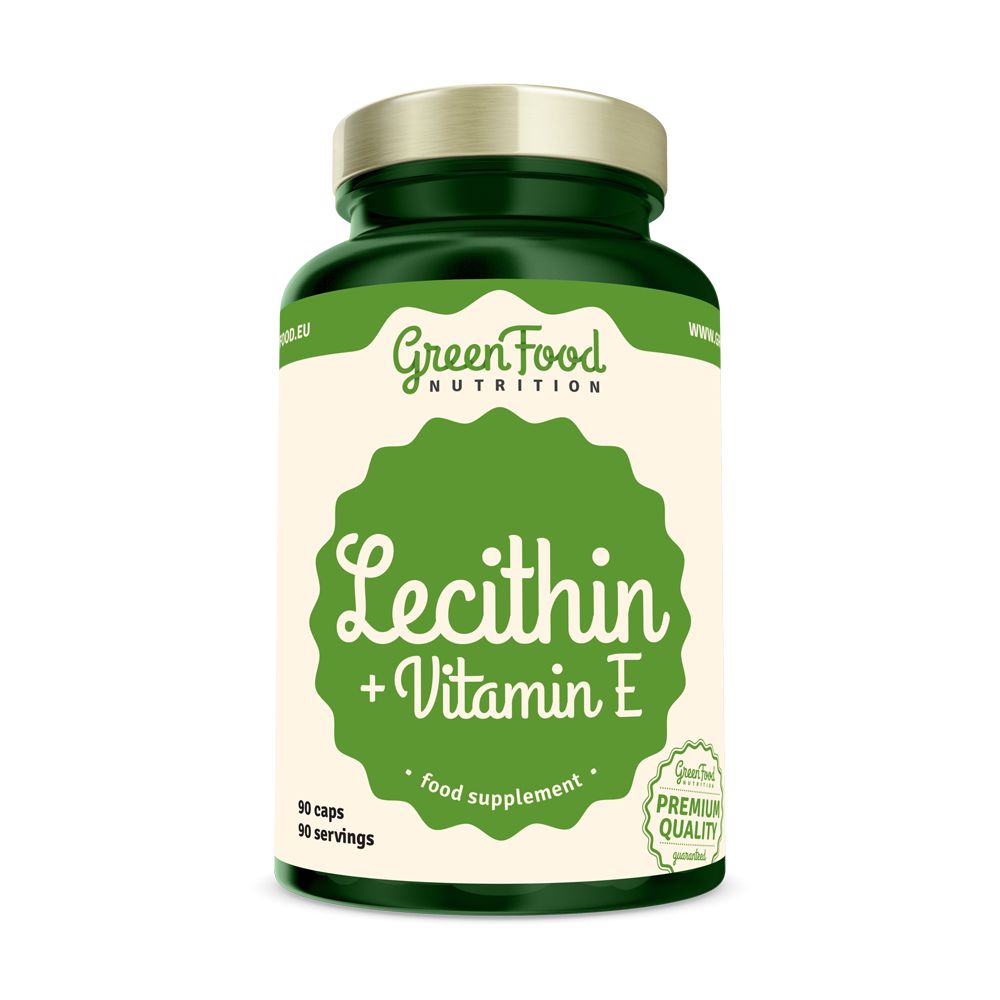 GreenFood Nutrition Lecithin + Vitamin E 90 kapslí GreenFood Nutrition
