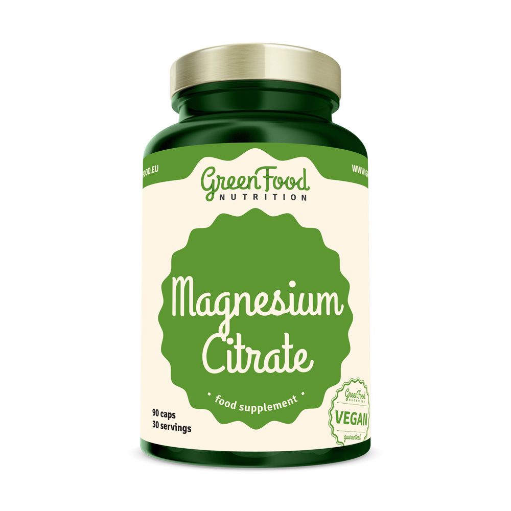 GreenFood Nutrition Magnesium Citrate 90 kapslí GreenFood Nutrition
