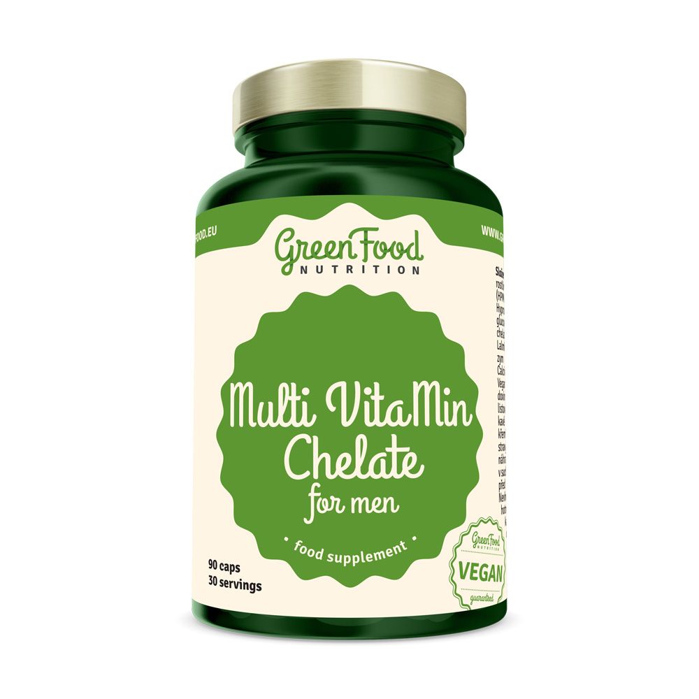 GreenFood Nutrition Multi VitaMin Chelate pro muže 90 kapslí GreenFood Nutrition