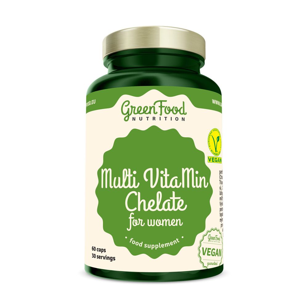 GreenFood Nutrition Multi VitaMin Chelate pro ženy 60 kapslí GreenFood Nutrition