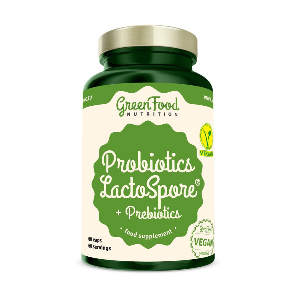 GreenFood Nutrition Probiotics LactoSpore + Prebiotics 60 kapslí GreenFood Nutrition