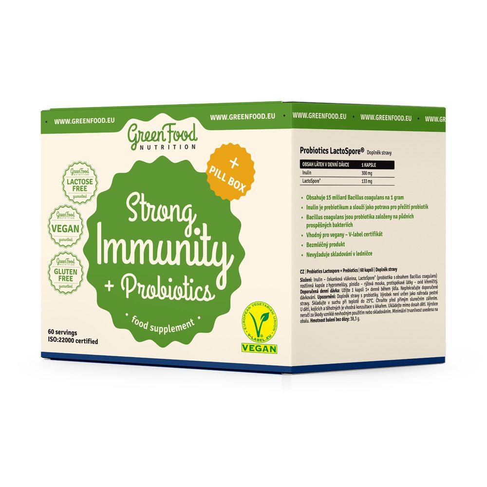 GreenFood Nutrition Strong Immunity + Probiotics + Pillbox GreenFood Nutrition