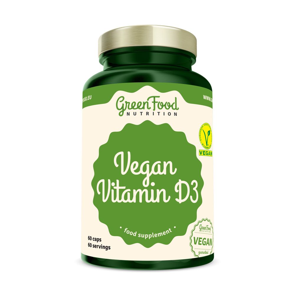 GreenFood Nutrition Vegan Vitamin D3 60 kapslí GreenFood Nutrition