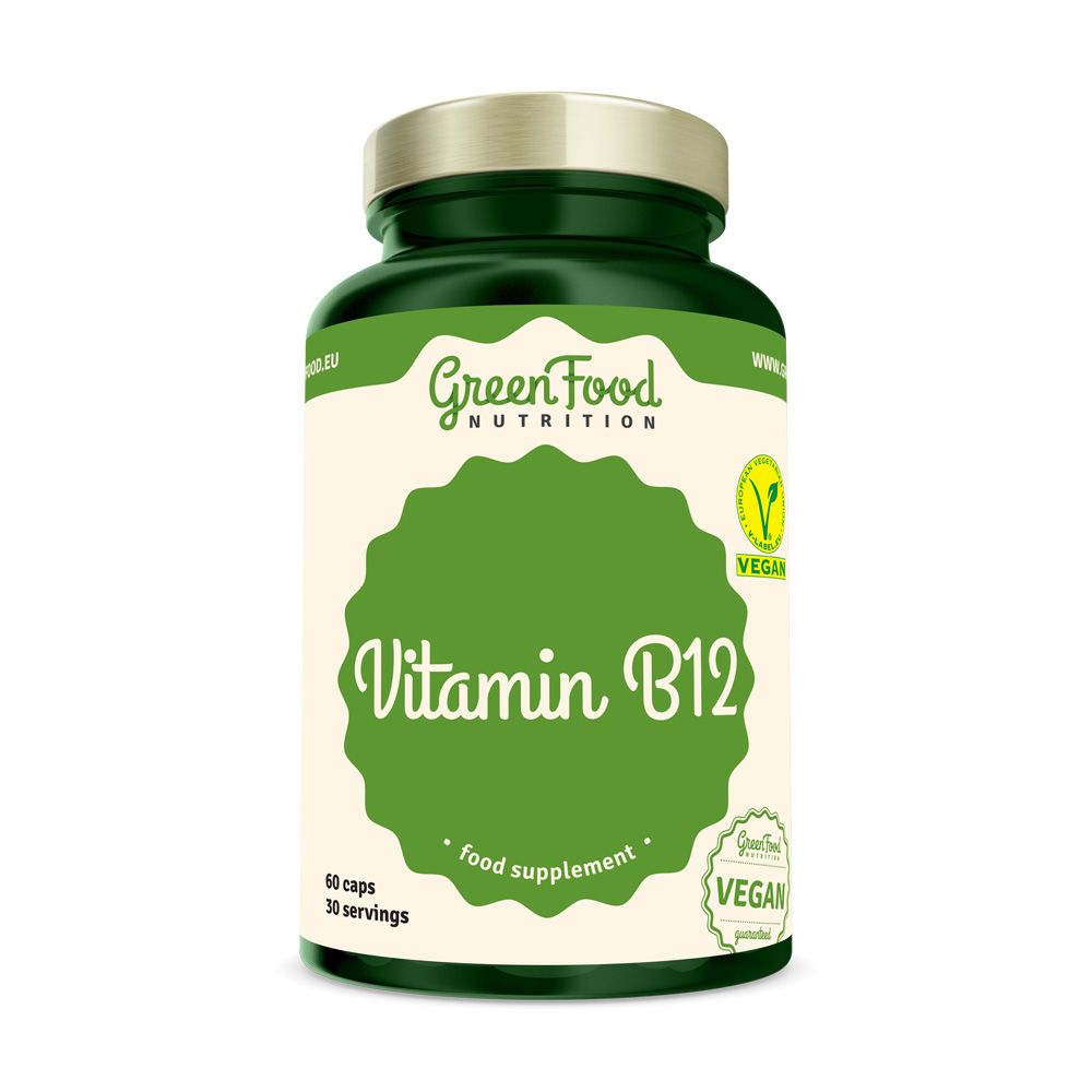 GreenFood Nutrition Vitamin B12 60 kapslí GreenFood Nutrition