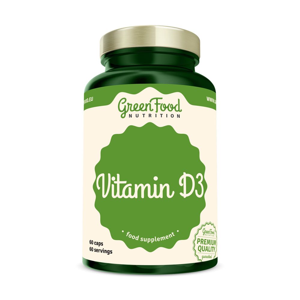 GreenFood Nutrition Vitamin D3 60 kapslí GreenFood Nutrition