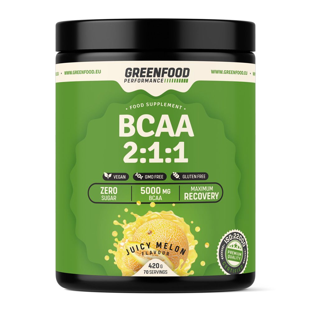 GreenFood Performance BCAA 2:1:1 Juicy meloun 420 g GreenFood Performance