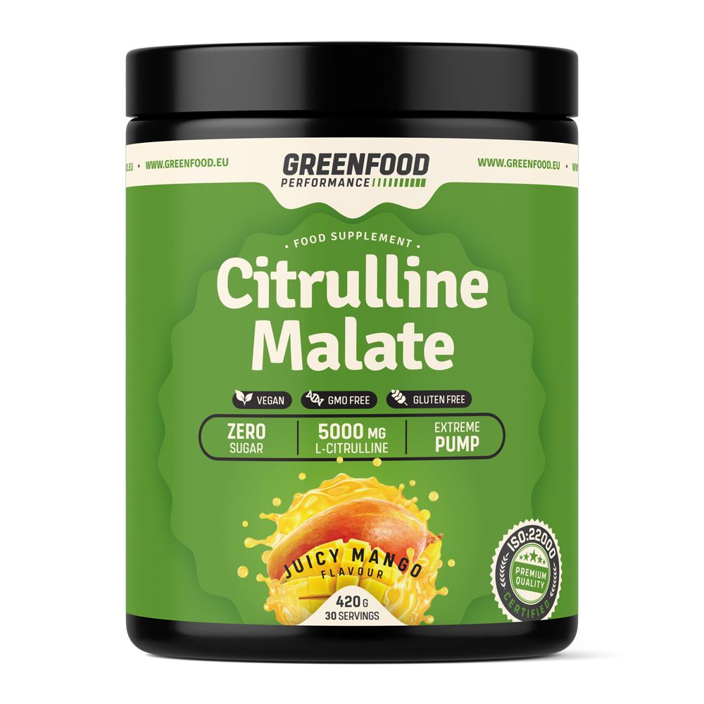 GreenFood Performance Citrulline Malate Juicy mango 420 g GreenFood Performance