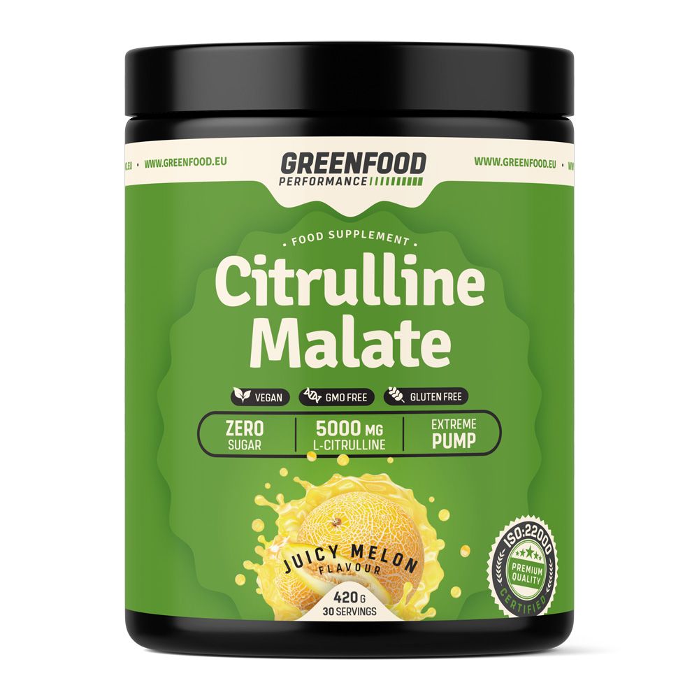 GreenFood Performance Citrulline Malate Juicy meloun 420 g GreenFood Performance