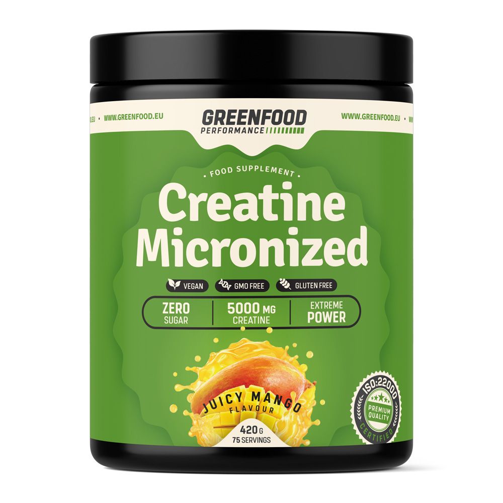 GreenFood Performance Creatine Juicy mango 420 g GreenFood Performance