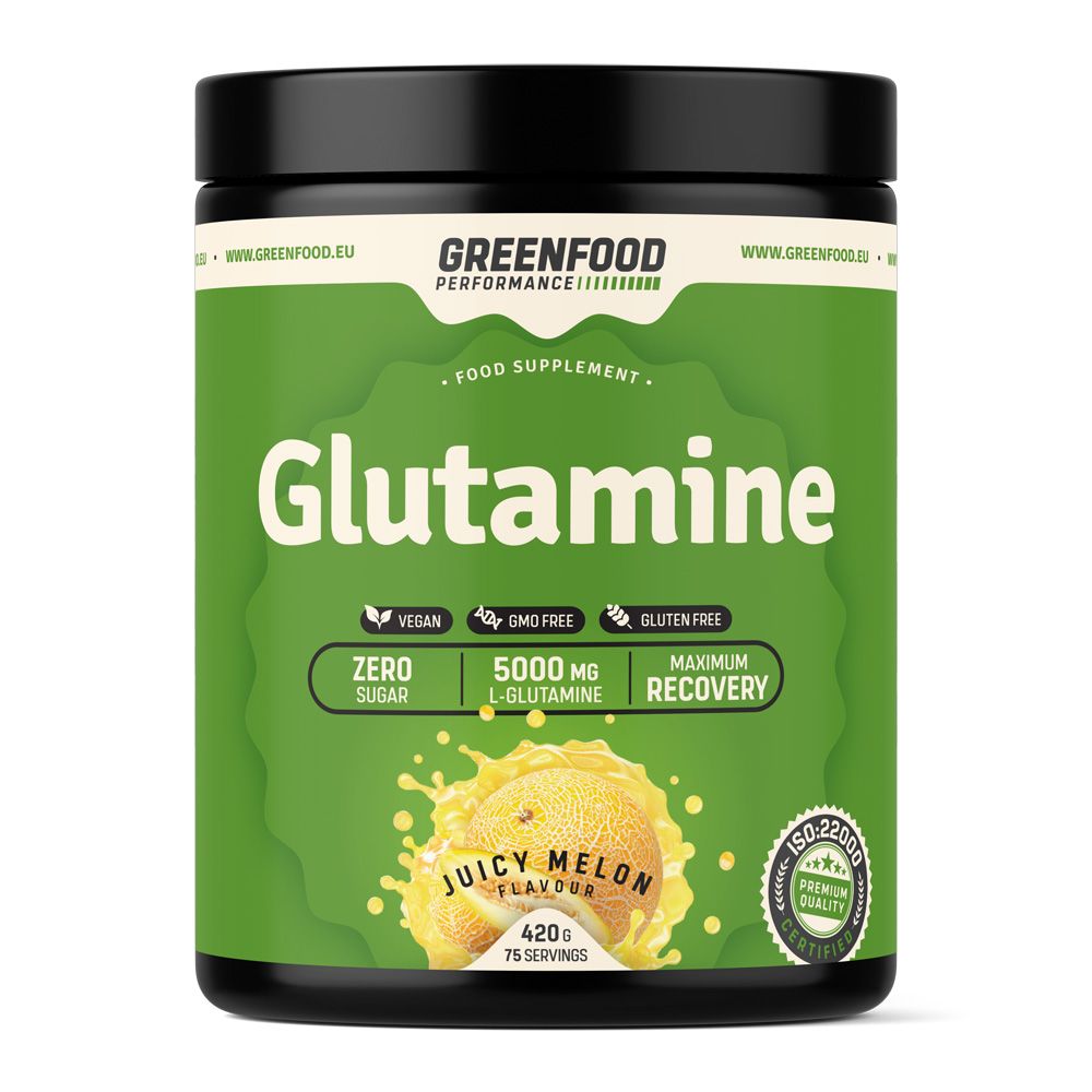GreenFood Performance Glutamine Juicy meloun 420 g GreenFood Performance