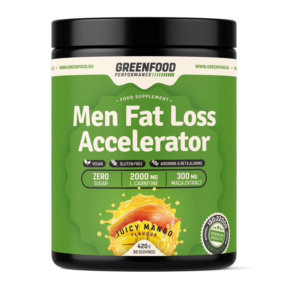 GreenFood Performance Men Fat Loss Accelerator Juicy mango 420 g GreenFood Performance