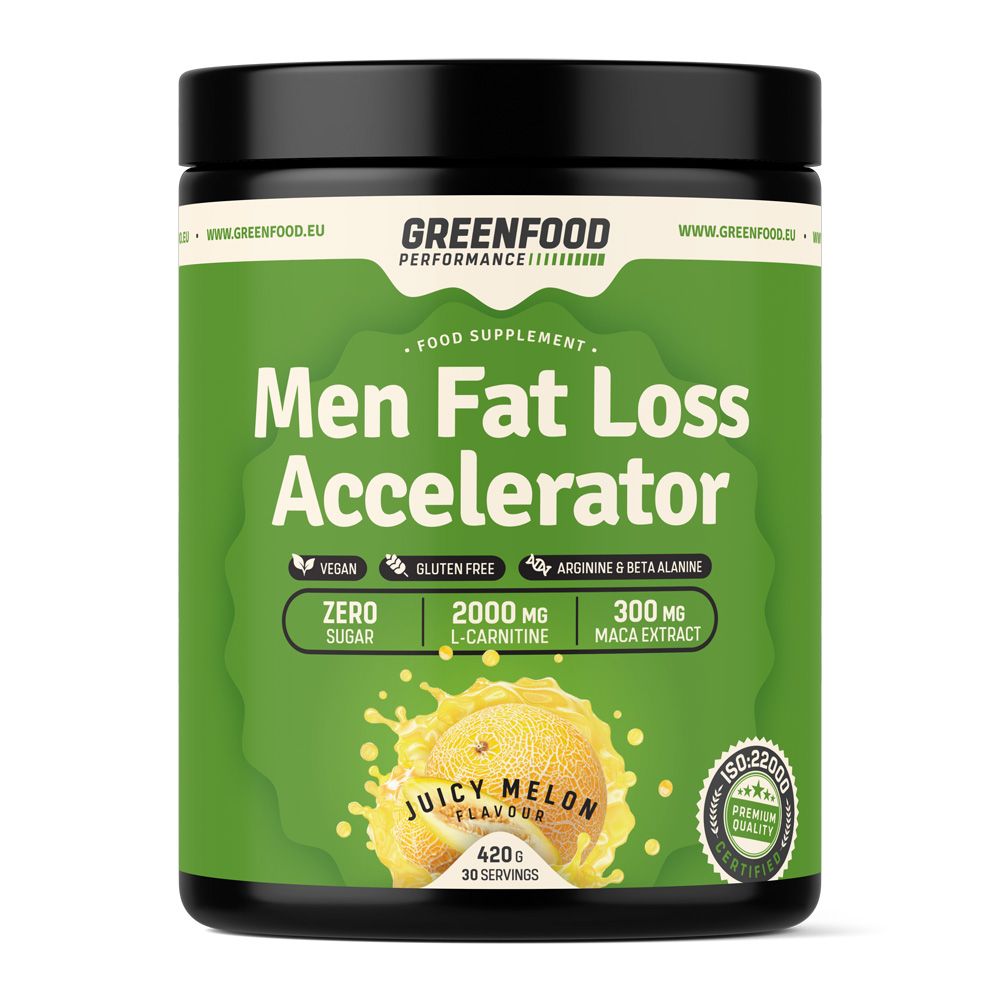 GreenFood Performance Men Fat Loss Accelerator Juicy meloun 420 g GreenFood Performance