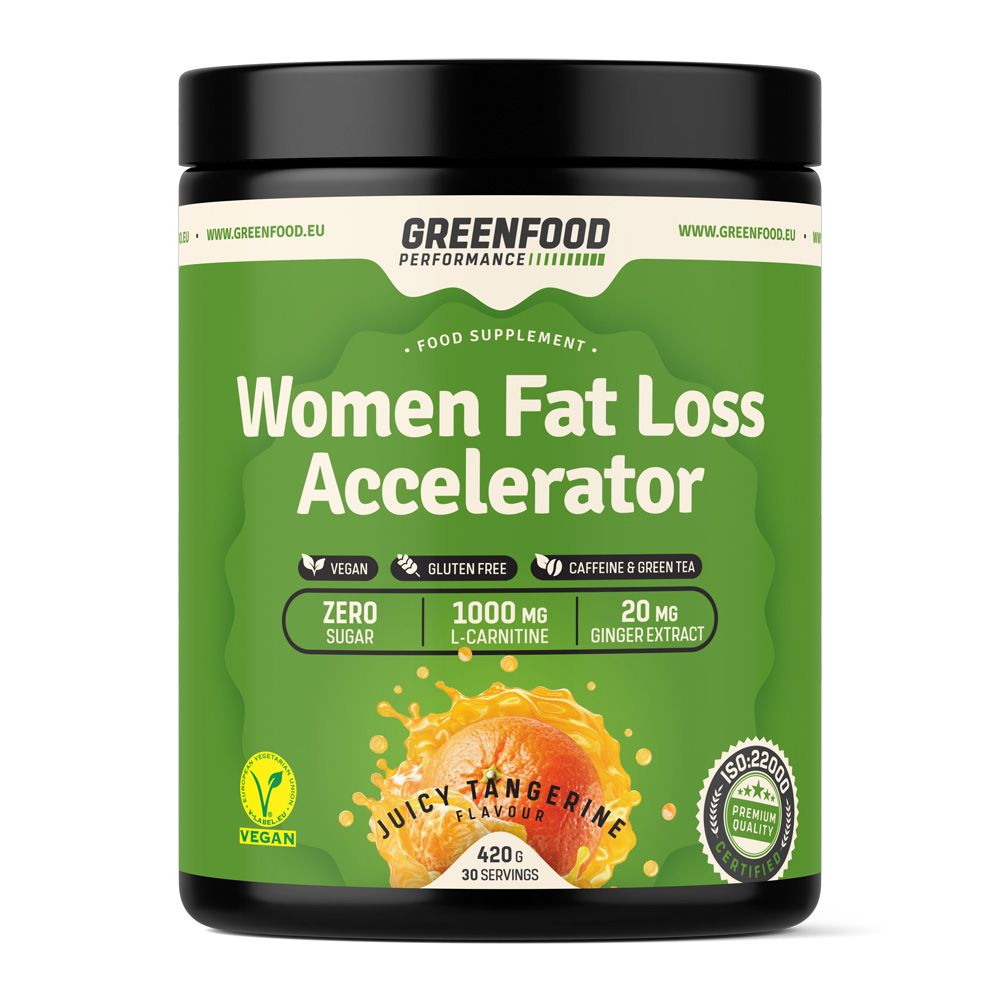 GreenFood Performance Women Fat Loss Accelerator Juicy mandarinka 420 g GreenFood Performance