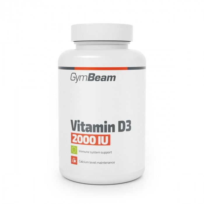 GymBeam Vitamín D3 2000 IU 120 kapslí GymBeam