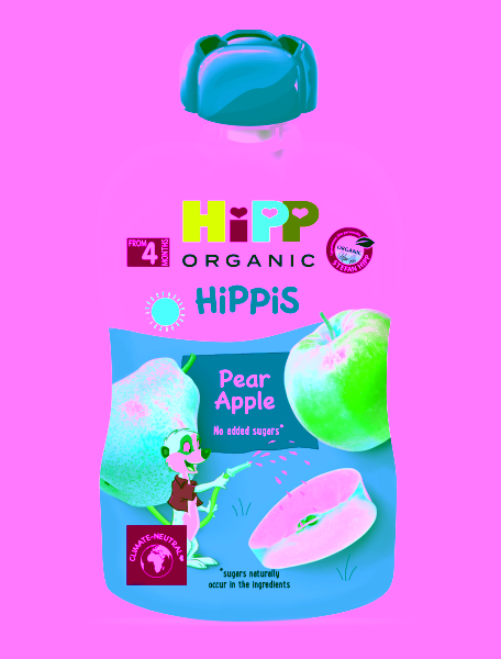 Hipp BIO Hippies Hruška-jablko 100 g Hipp