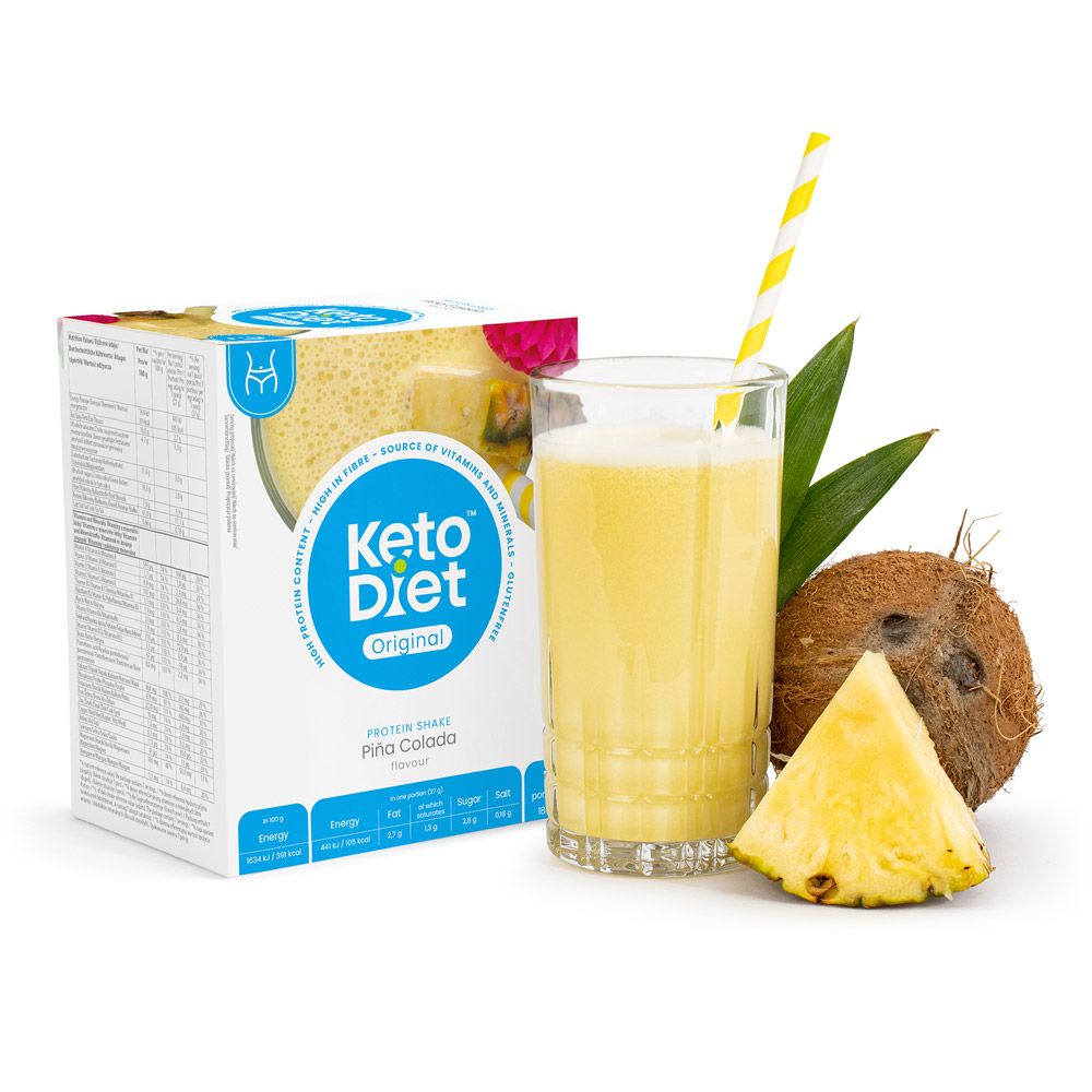 KetoDiet Proteinový nápoj Piňa Colada 7x27 g KetoDiet