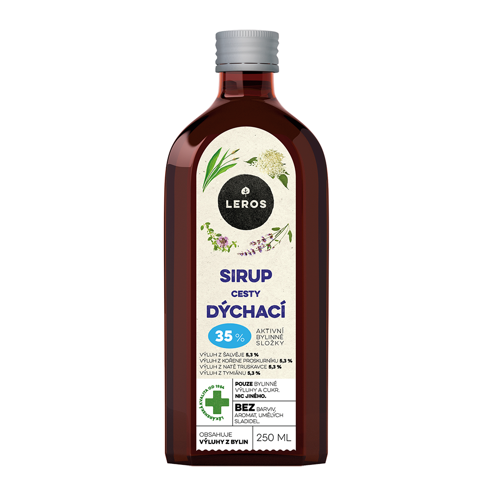 Leros Sirup Cesty dýchací 250 ml Leros