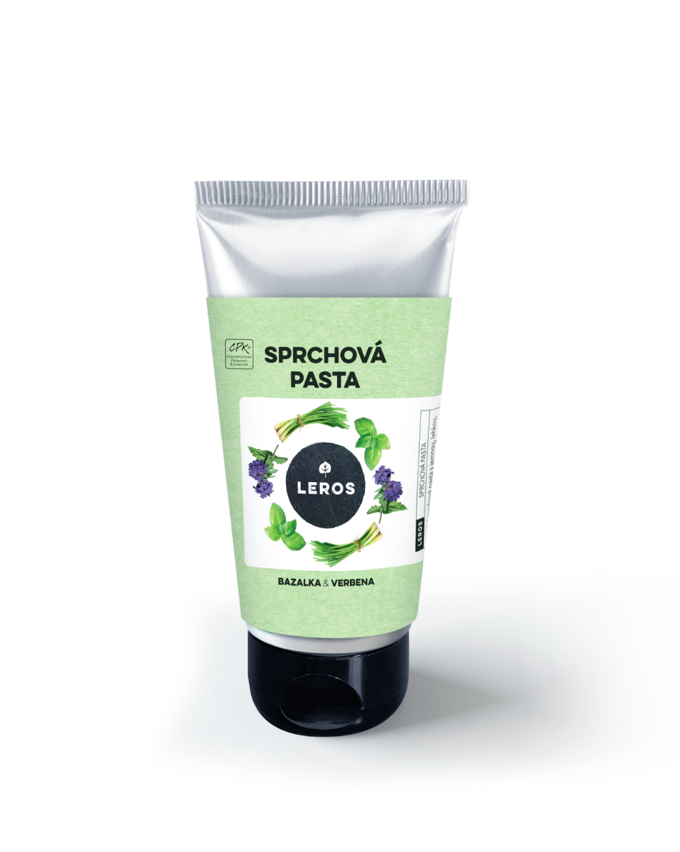 Leros Sprchová pasta bazalka & verbena 130 ml Leros