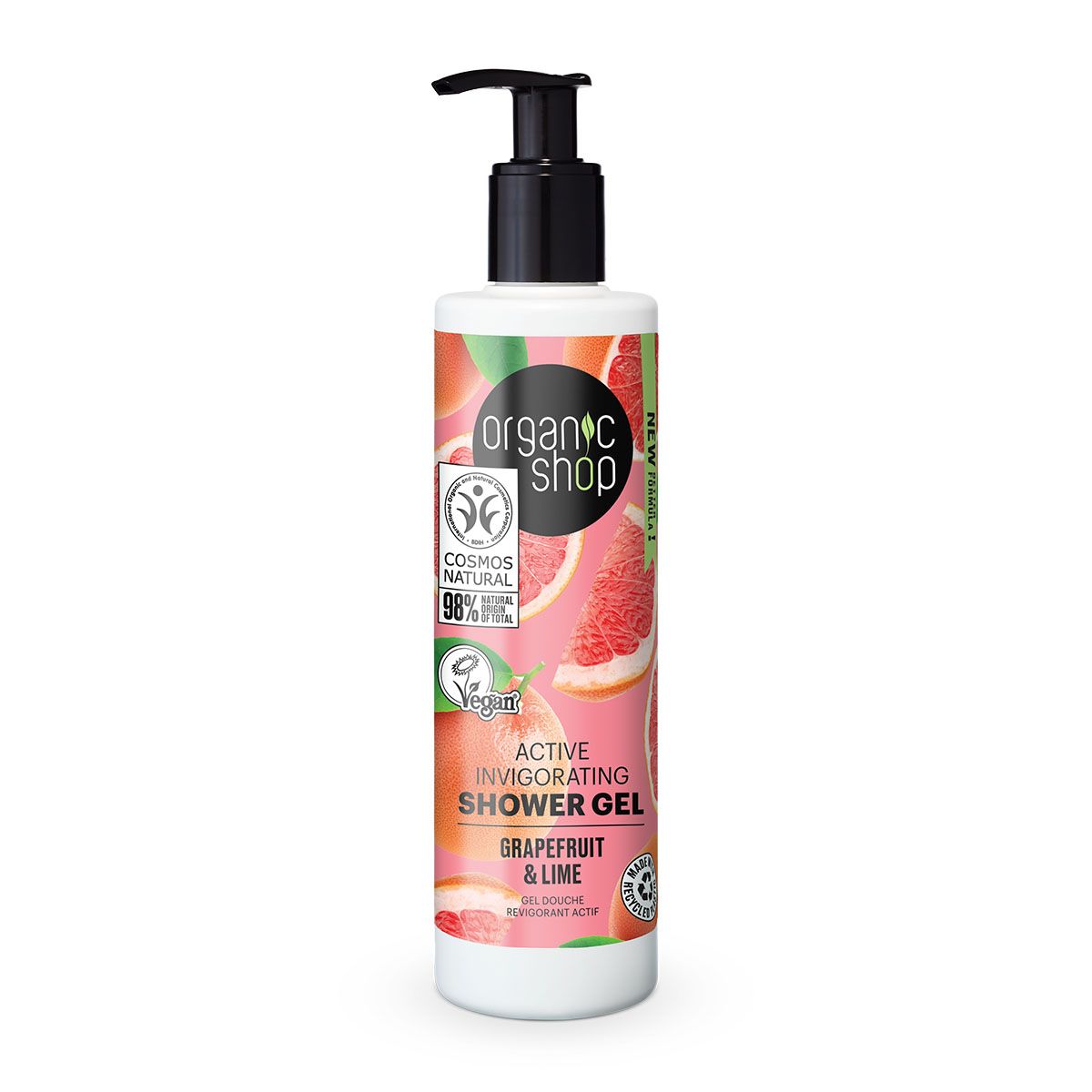 Organic Shop Aktivní osvěžující sprchový gel Grapefruit a limetka 280 ml Organic Shop